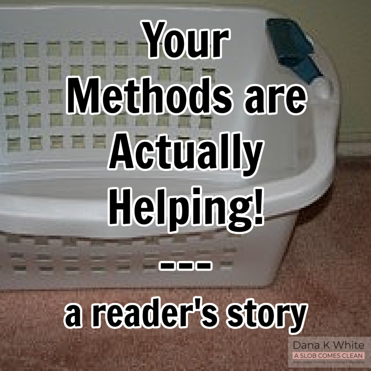 Your Methods are Actually Helping! a reader's story at aslobcomesclean.com